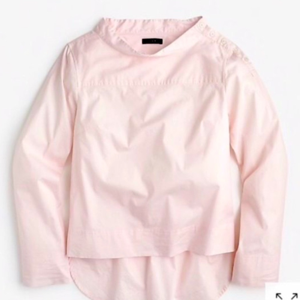 J Crew Funnel Neck Button shirt